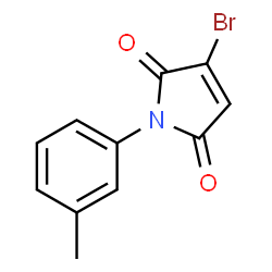 3-Bromo-1-(3-methylphenyl)-1H-pyrrole-2,5-dione结构式