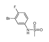 N-(3-Bromo-4-fluorophenyl)methanesulfonamide structure