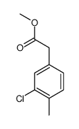 Methyl (3-chloro-4-methylphenyl)acetate Structure