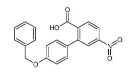 4-nitro-2-(4-phenylmethoxyphenyl)benzoic acid结构式