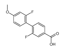 3-fluoro-4-(2-fluoro-4-methoxyphenyl)benzoic acid Structure