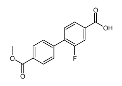 3-fluoro-4-(4-methoxycarbonylphenyl)benzoic acid Structure
