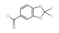 2,2-二氟-1,3-苯并二恶茂-5-甲酰氯结构式