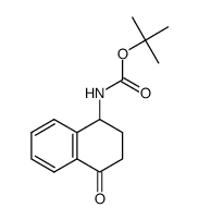 (4-氧代-1,2,3,4-四氢萘-1-基)氨基甲酸叔丁酯结构式