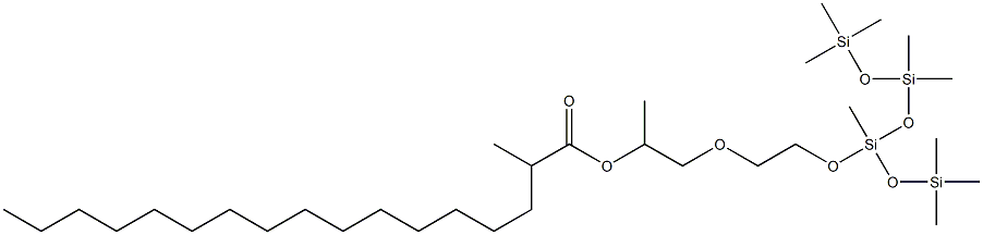 聚二甲基硅氧烷 PEG-8 异硬脂酸酯结构式