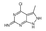 4-Chloro-3-methyl-1H-pyrazolo[3,4-d]pyrimidin-6-amine Structure