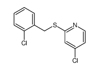 4-chloro-2-[(2-chlorophenyl)methylsulfanyl]pyridine结构式