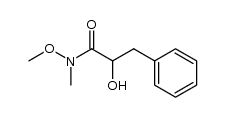 N-Methyl-N-methoxy-2-hydroxy-3-phenylpropanamide结构式