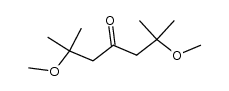 2,6-dimethoxy-2,6-dimethyl-heptan-4-one结构式