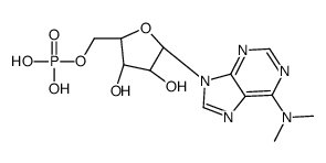 [(2R,3S,4R,5R)-5-[6-(dimethylamino)purin-9-yl]-3,4-dihydroxyoxolan-2-yl]methyl dihydrogen phosphate Structure