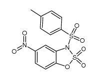 5-Nitro-3-(4-toluenesulfonyl)-1,2,3-benzoxathiazole 2,2-dioxide Structure