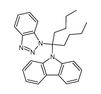 9-(5-(1H-benzo[d][1,2,3]triazol-1-yl)nonan-5-yl)-9H-carbazole Structure