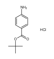 4-aminobenzoic acid tert-butyl ester hydrochloride Structure