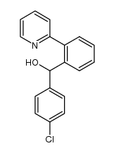(4-chlorophenyl)(2-(pyridin-2-yl)phenyl)methanol Structure