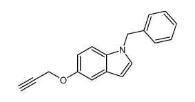 1-benzyl-5-(prop-2-yn-1-yloxy)-1H-indole结构式