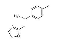 2-(4,5-dihydrooxazol-2-yl)-1-(p-tolyl)ethen-1-amine结构式