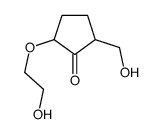 2-(2-Hydroxyethoxy)-5-(hydroxymethyl)-1-cyclopentanone Structure