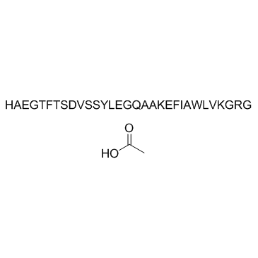 GLP-1(7-37)乙酸盐结构式