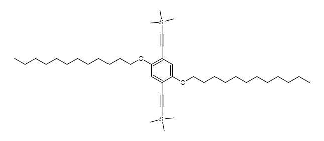(2,5-bis(dodecyloxy)-1,4-phenylene)bis(ethyne-2,1-diyl)bis(trimethylsilane) Structure