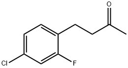 4-(4-氯-2-氟苯基)丁-2-酮结构式