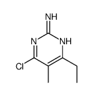 4-氯-6-乙基-5-甲基嘧啶-2-胺结构式