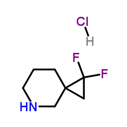 1,1-二氟-5-氮杂螺[2.5]辛烷盐酸盐结构式
