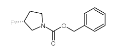 N-Cbz-3(R)-氟吡咯烷结构式