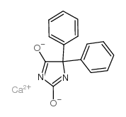 calcium,5,5-diphenylimidazolidine-2,4-dione Structure