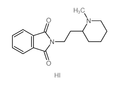 1H-Isoindole-1,3(2H)-dione,2-[2-(1-methyl-2-piperidinyl)ethyl]-, hydriodide (1:1) Structure