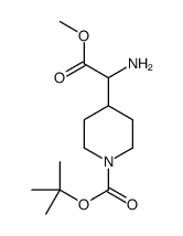 2-氨基-2-(1-Boc-4-哌啶基)乙酸甲酯结构式