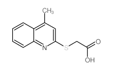 (4-甲基喹啉-2-磺酰基)-乙酸结构式