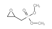 Phosphonicacid, P-(2-oxiranylmethyl)-, dimethyl ester Structure