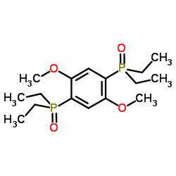 (2,5-二甲氧基-1,4-亚苯基)双(二乙基氧化膦)结构式