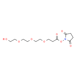 Hydroxy-PEG3-NHS Structure