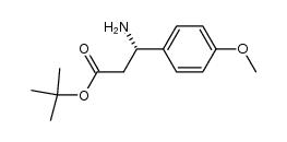 tert-butyl (S)-3-amino-3-(4-methoxyphenyl)-propanoate Structure