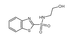 benzothiazole-2-sulfonic acid 2-hydroxy-ethylamide Structure