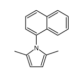 2,5-dimethyl-1-(naphthalene-1-yl)-1H-pyrrole结构式