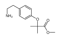 2-(4-(2-氨基乙基)苯氧基)-2-甲基丙酸甲酯结构式