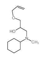1-(cyclohexyl-methyl-amino)-3-prop-2-enoxy-propan-2-ol Structure