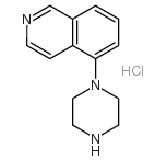 5-(哌嗪-1-基)异喹啉盐酸盐结构式