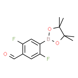 2,5-Difluoro-4-formylphenylphenylboronic acid pinacol ester结构式