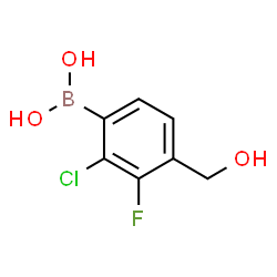 2-Chloro-3-fluoro-4-(hydroxymethyl)phenylboronic acid picture