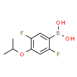 2,,5-Difluoro-4-isopropoxyphenylboronic acid结构式