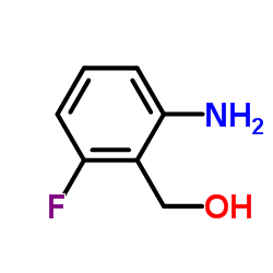(2-氨基-6-氟苯基)甲醇结构式