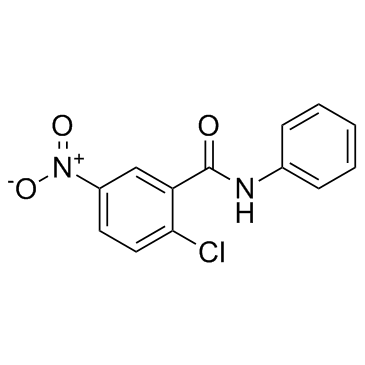 2-氯-5-硝基-N-苯基苯酰胺结构式
