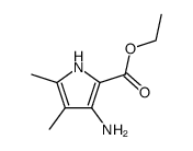 3-氨基-4,5-二甲基-1H-吡咯-2-羧酸乙酯结构式
