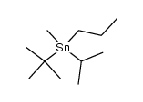CH3(C3H7)Sn(iso-C3H7)(tert-C4H9)结构式