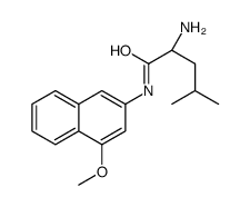 L-LEUCINE 4-METHOXY-B-NAPHTHYLAMIDE*FREE BASE structure