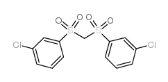 双(3-氯苯基磺酰基)甲烷结构式