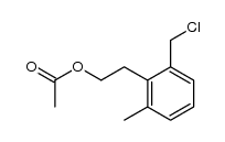 2-chloromethyl-6-methylphenethyl acetate Structure
